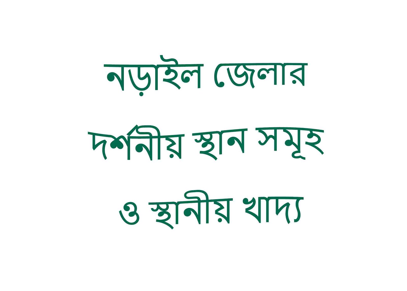 নড়াইল জেলার দর্শনীয় স্থান সমূহ ও স্থানীয় খাদ্য