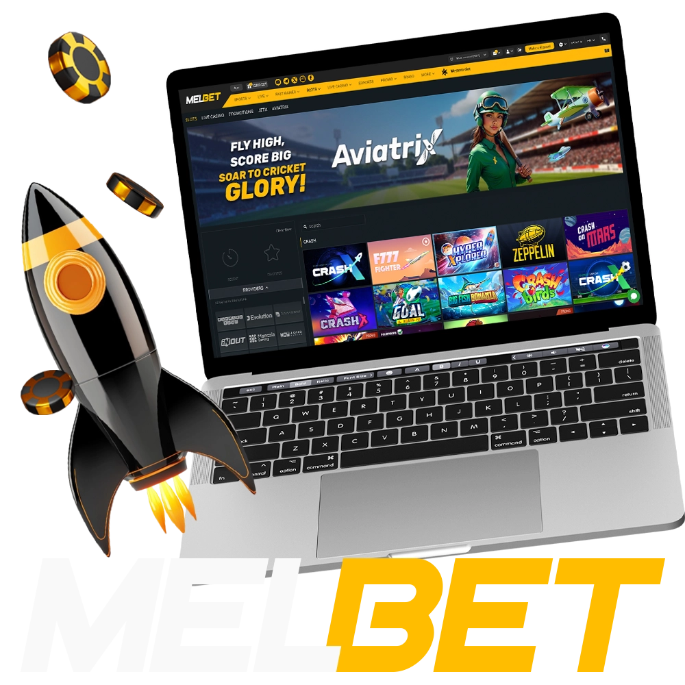Become a winner in crash game betting at Melbet.