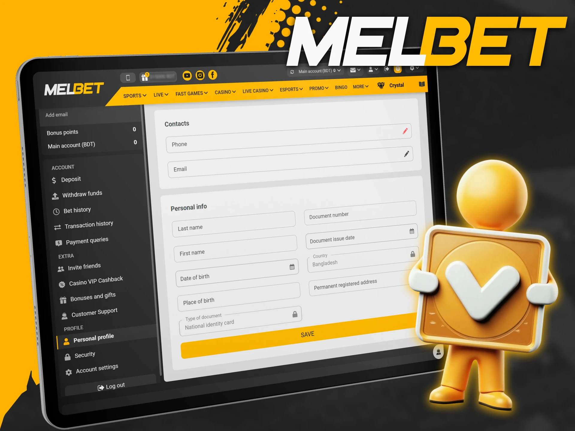Verify your Melbet account to confirm your identity and unlock safe withdrawals and promotional bonuses.