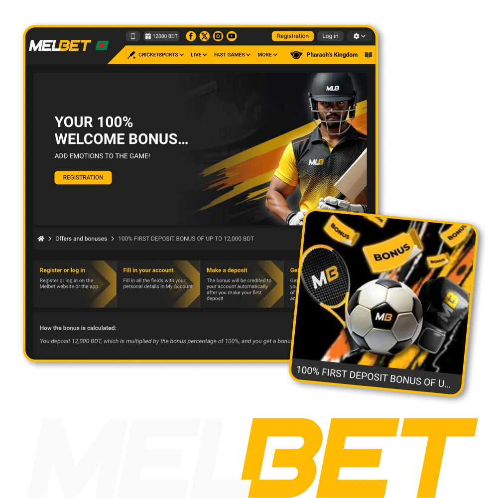Learn how to use the Sign Up Bonus at Melbet online casino.